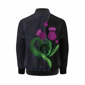 Pride (Wales) Tartan Kid Bomber Jacket Traditional Scottish Thistle