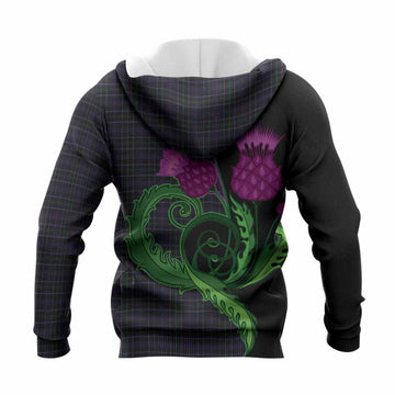 Pride (Wales) Tartan Knitted Hoodie Traditional Scottish Thistle