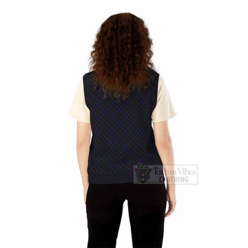 Pride (Wales) Tartan  Knitted V-Neck Vest Cross Style