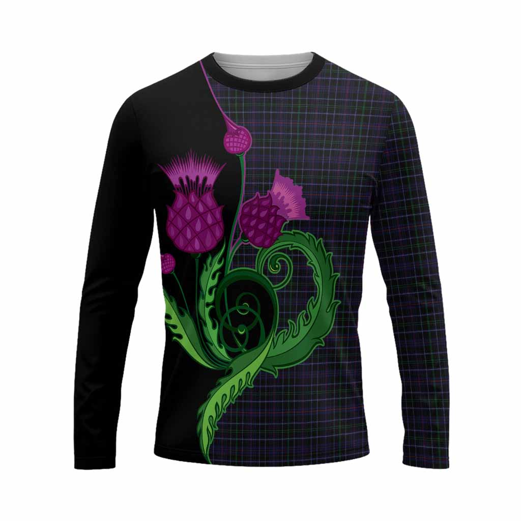 Pride (Wales) Tartan Long Sleeve T-Shirt Traditional Scottish Thistle