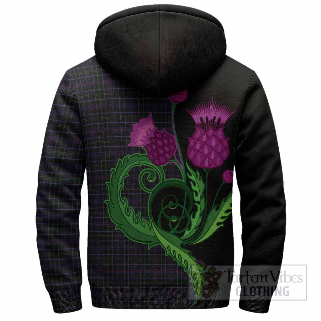 Pride (Wales) Tartan Sherpa Hoodie Traditional Scottish Thistle