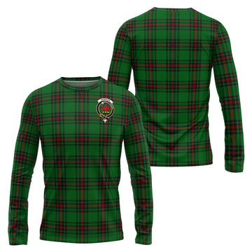 Primrose Tartan Long Sleeve T-Shirt with Family Crest