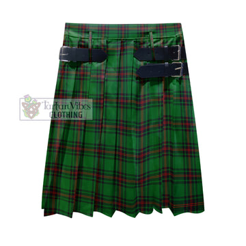 Primrose Tartan Men's Pleated Skirt - Fashion Casual Retro Scottish Kilt Style