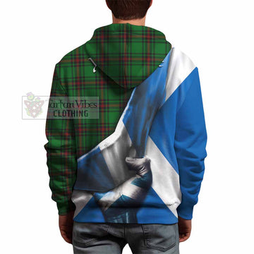 Tartan Vibes Clothing Primrose Tartan Hoodie with Family Crest Scotland Patriotic Style