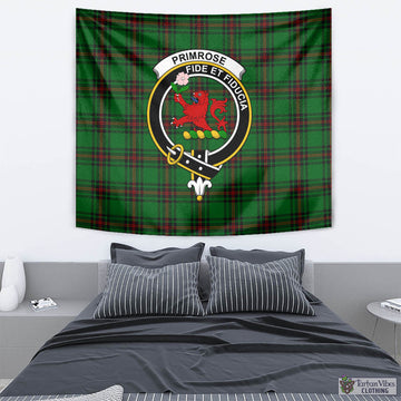 Primrose Tartan Tapestry Wall Hanging and Home Decor for Room with Family Crest