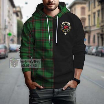 Primrose Tartan Hoodie with Family Crest and Half Of Me Style