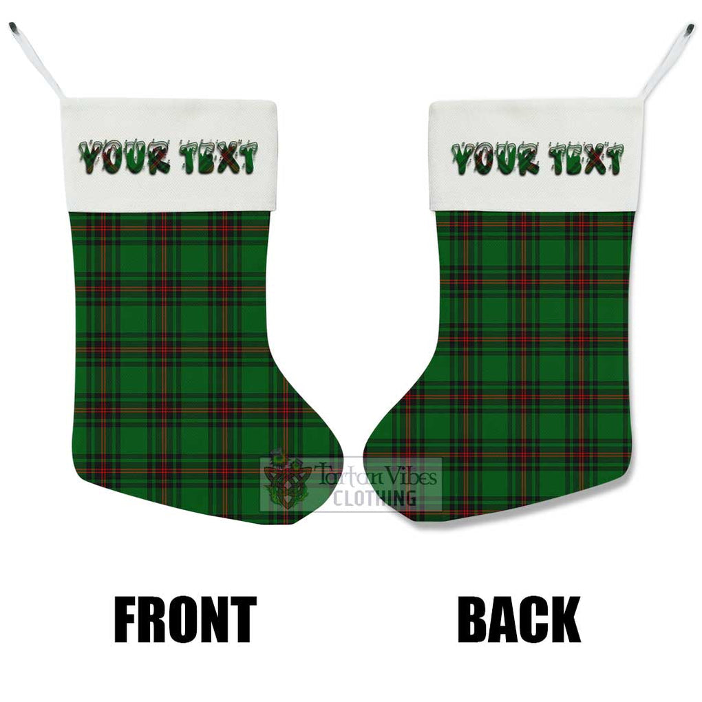 Tartan Vibes Clothing Primrose Tartan Christmas Stocking with Personalized Text
