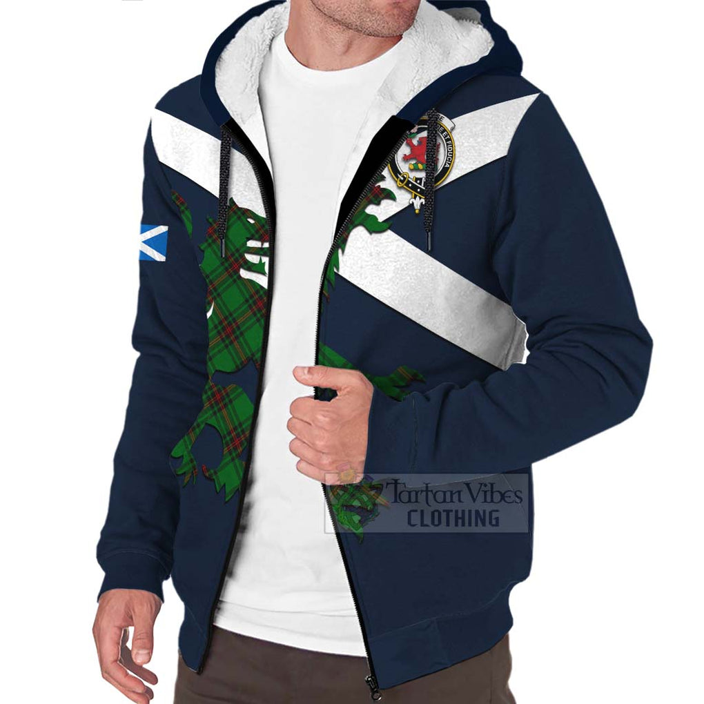 Tartan Vibes Clothing Primrose Tartan Lion Rampant Sherpa Hoodie – Proudly Display Your Heritage with Alba Gu Brath and Clan Name