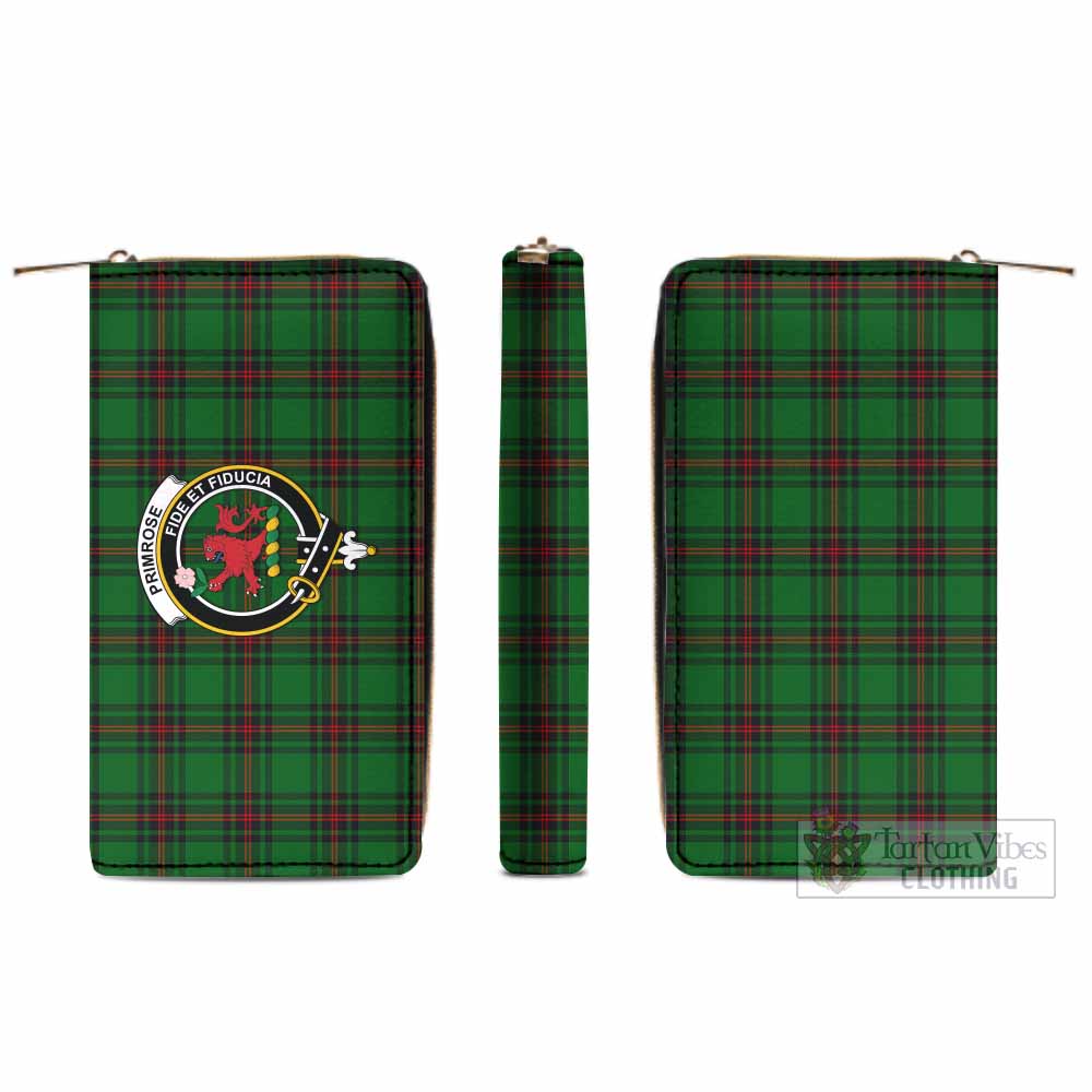 Tartan Vibes Clothing Primrose Tartan Women's Leather Wallet with Family Crest
