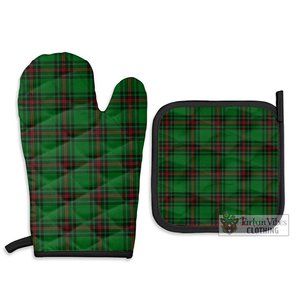 Primrose Tartan Combo Oven Mitt & Pot-Holder Combo 1 Oven Mitt & 2 Pot-Holder Black - Tartan Vibes Clothing