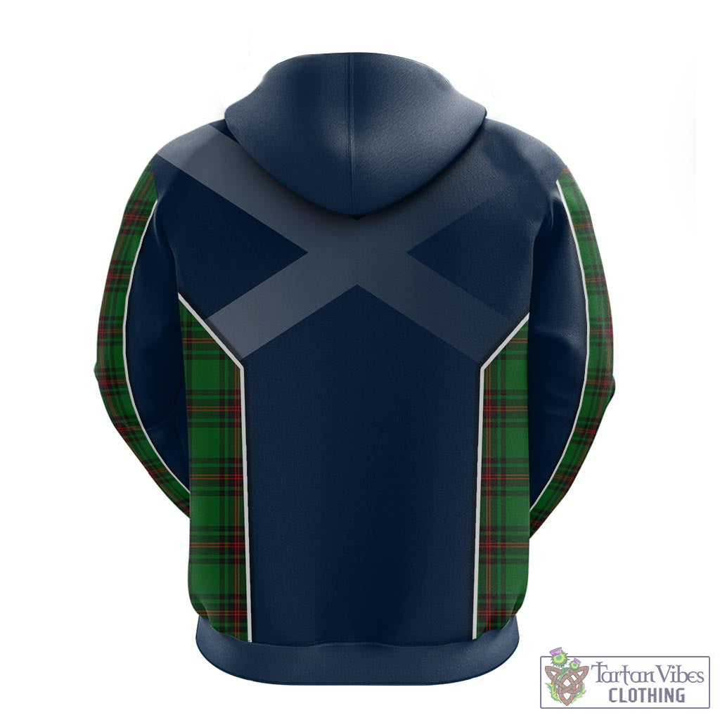 Tartan Vibes Clothing Primrose Tartan Hoodie with Family Crest and Scottish Thistle Vibes Sport Style
