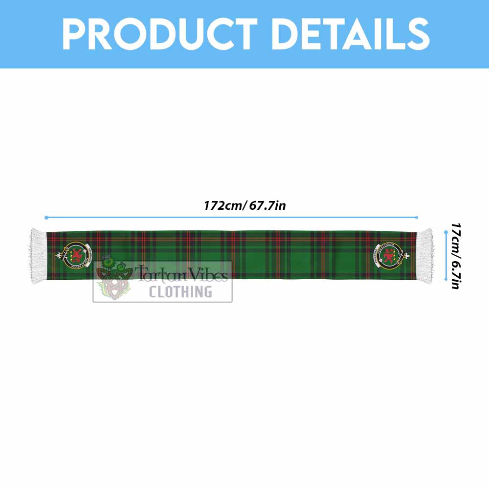 Tartan Vibes Clothing Primrose Tartan Ruffneck Scarf with Family Crest