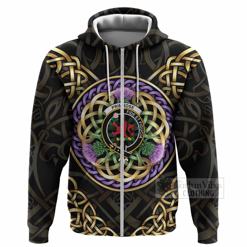 Primrose Clan Crest Hoodie Celtic Scottish Thistle