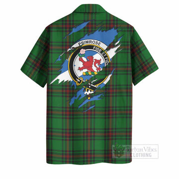 Primrose Clan Crest In Me Tartan Hawaiian Shirt Scotland Flag Style