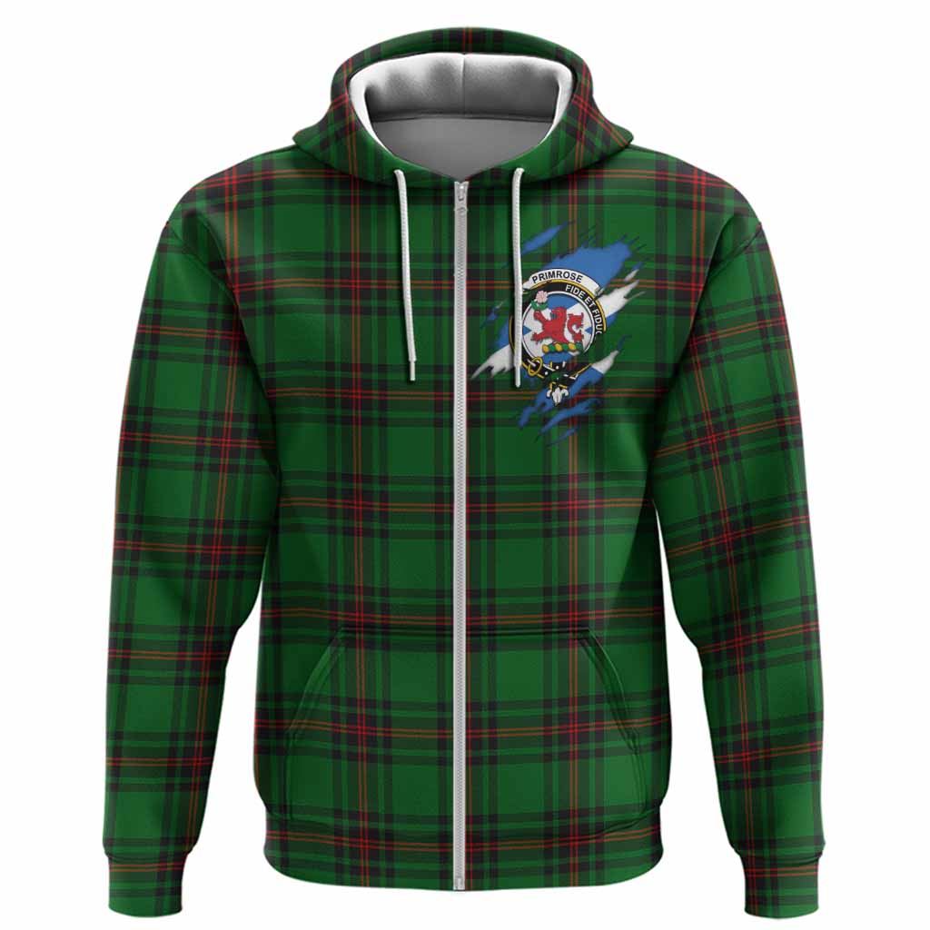 Primrose Clan Crest In Me Tartan Hoodie Scotland Flag Style