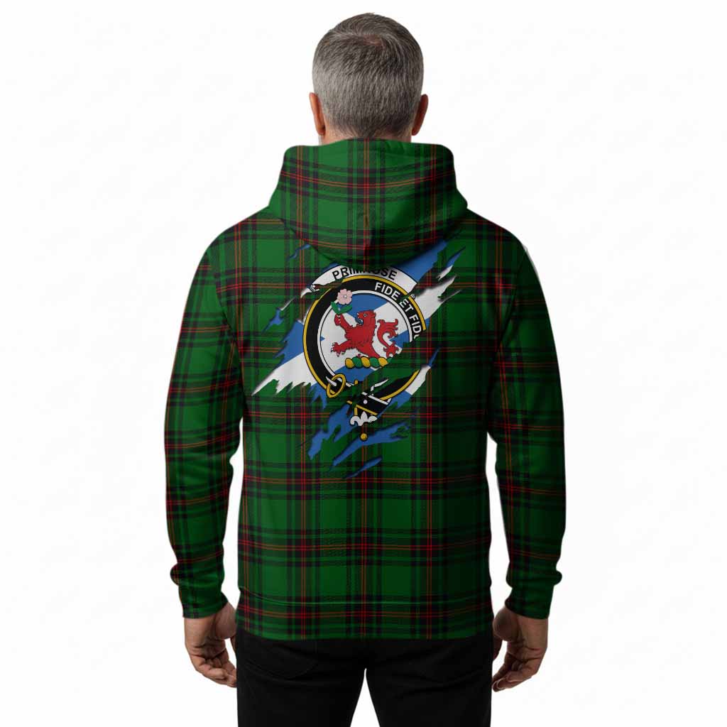 Primrose Clan Crest In Me Tartan Hoodie Scotland Flag Style