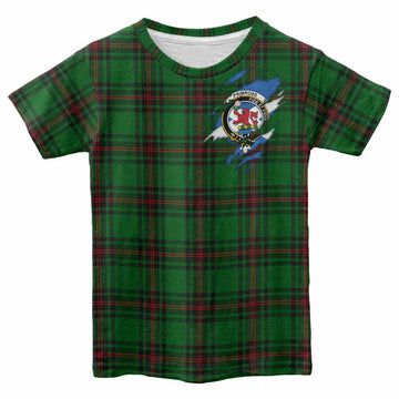 Primrose Clan Crest In Me Tartan Kid T-shirt Scotland Flag Style