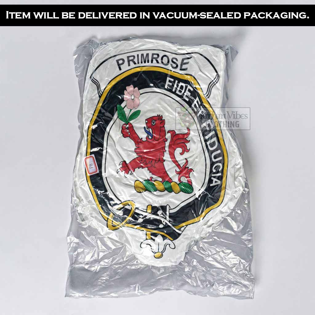 Primrose Clan Crest Shaped Throw Pillow, Scottish Clan Badge Decorative Pillow