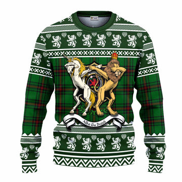 Primrose Clan Tartan Crest Christmas Ugly Sweater Coat of Arms Funny Style