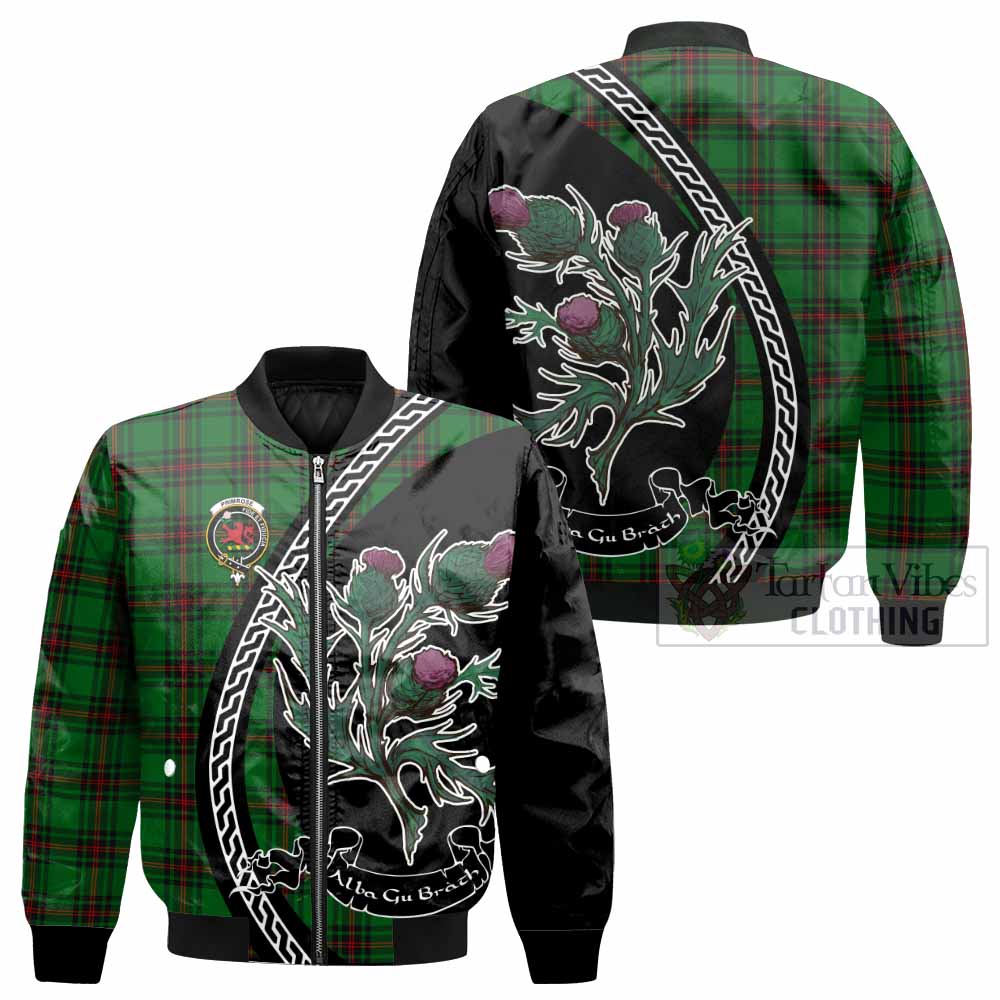Primrose Family Crest Tartan Bomber Jacket Alba Thistle Inspired - Tartan Vibes Clothing
