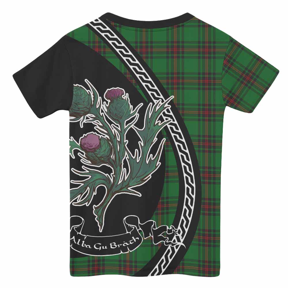 Primrose Family Crest Tartan Kid T-shirt Alba Thistle Inspired - Tartan Vibes Clothing