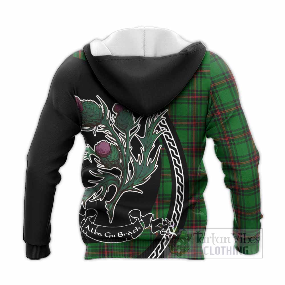 Primrose Family Crest Tartan Knitted Hoodie Alba Thistle Inspired - Tartan Vibes Clothing