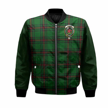 Primrose Tartan Accent Bomber Jacket with Family Crest