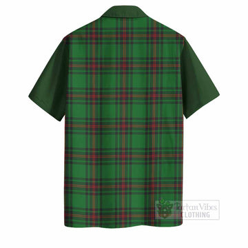 Primrose Tartan Accent Hawaiian Shirt with Family Crest