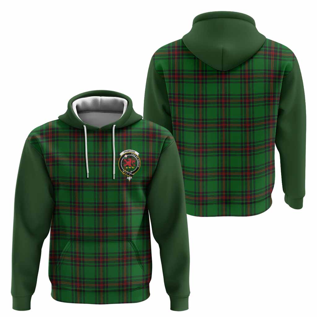 Primrose Tartan Accent Hoodie with Family Crest