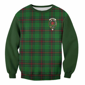 Primrose Tartan Accent Sweatshirt with Family Crest