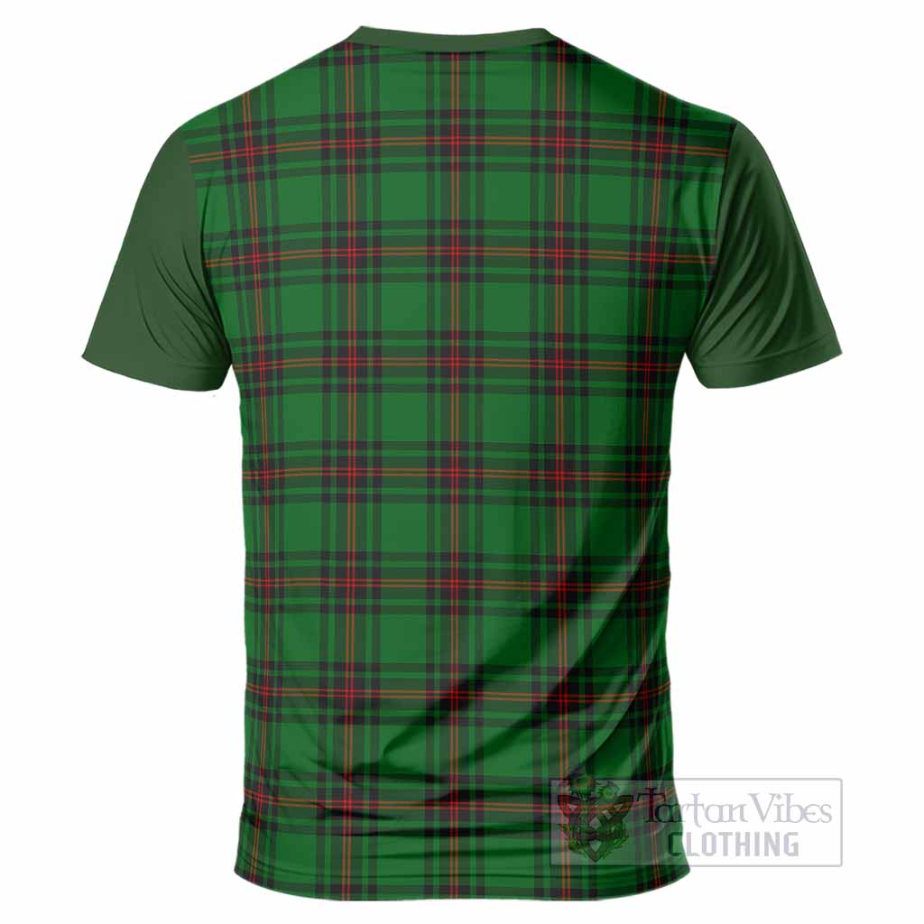 Primrose Tartan Accent T-Shirt with Family Crest
