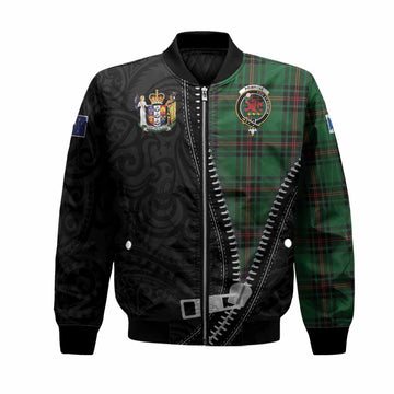 Primrose Tartan Bomber Jacket New Zealand Pattern Unique Zipper Stylized