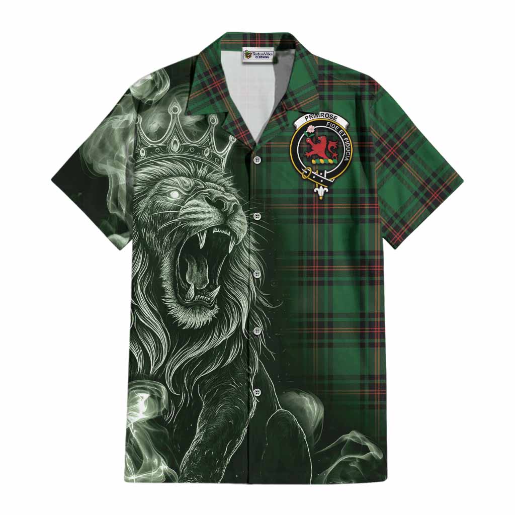 Primrose Tartan Cotton Hawaiian Shirt Roaring Lion Heritage