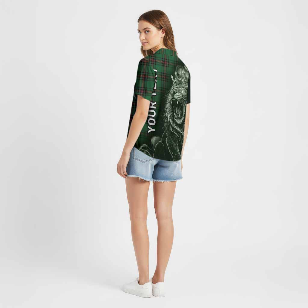 Primrose Tartan Cotton Hawaiian Shirt Roaring Lion Heritage