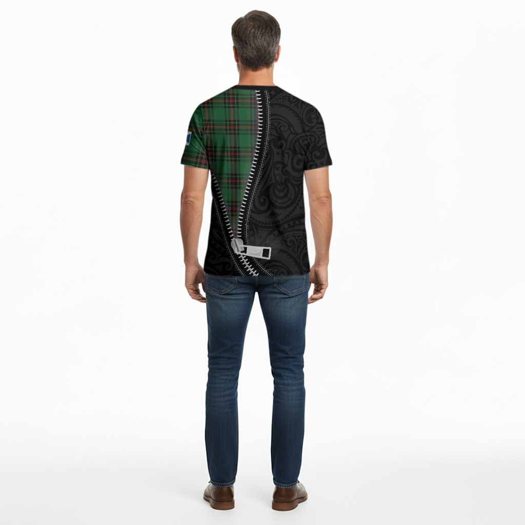 Primrose Tartan Cotton T-shirt New Zealand Pattern Unique Zipper Stylized