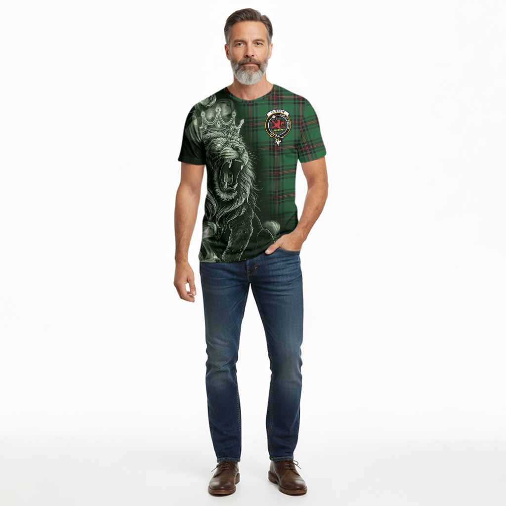 Primrose Tartan Cotton T-shirt Roaring Lion Heritage