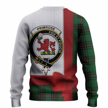 Primrose Tartan Crest Christmas Christmas Ugly Sweater Highland Cow Bagpipes Coquette Bow Style