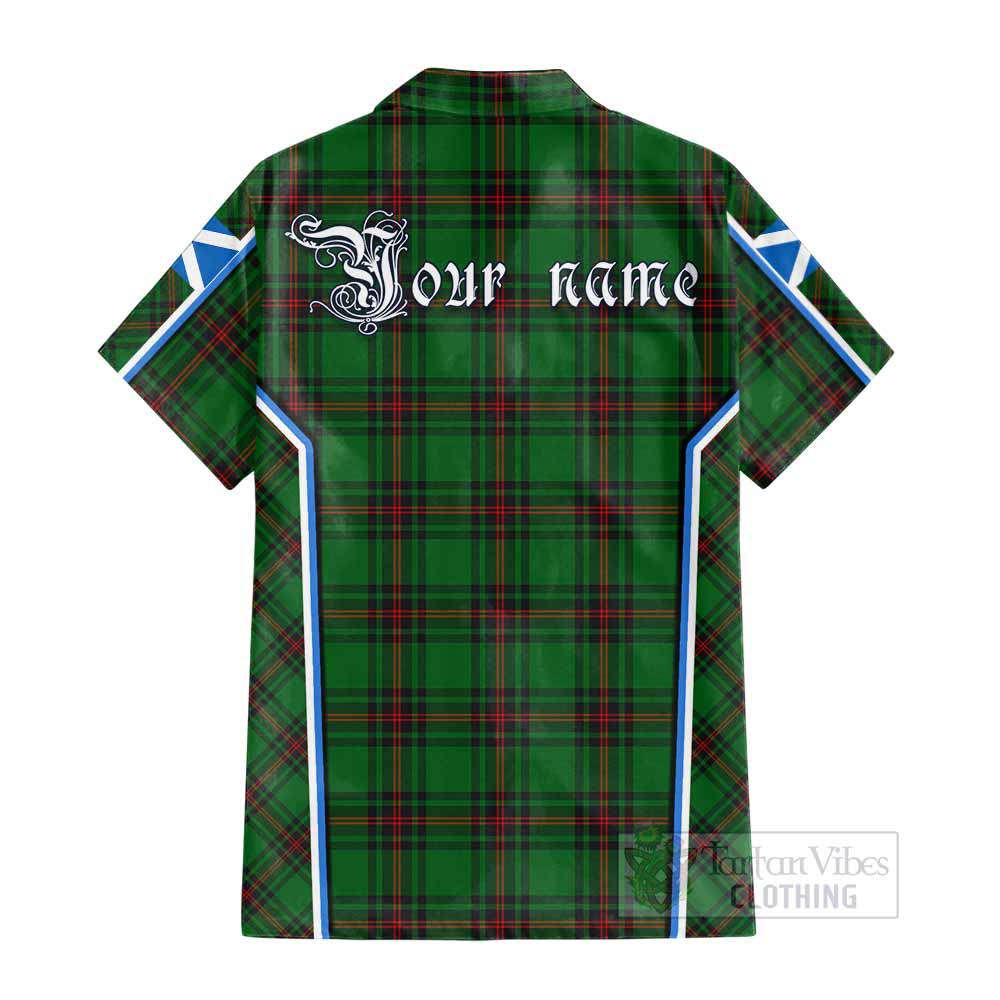Primrose Tartan Crest Cotton Hawaiian Shirt Scotland Coat of Arm Flag Style - Tartan Vibes Clothing