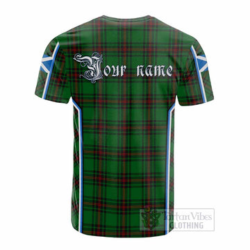 Primrose Tartan Crest Cotton T-shirt Scotland Coat of Arm Flag Style - Tartan Vibes Clothing