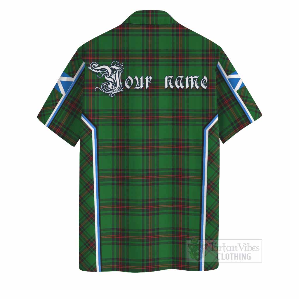 Primrose Tartan Crest Hawaiian Shirt Scotland Coat of Arm Flag Style - Tartan Vibes Clothing