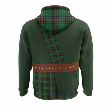 Primrose Tartan Crest Hoodie Kilt Costume Style