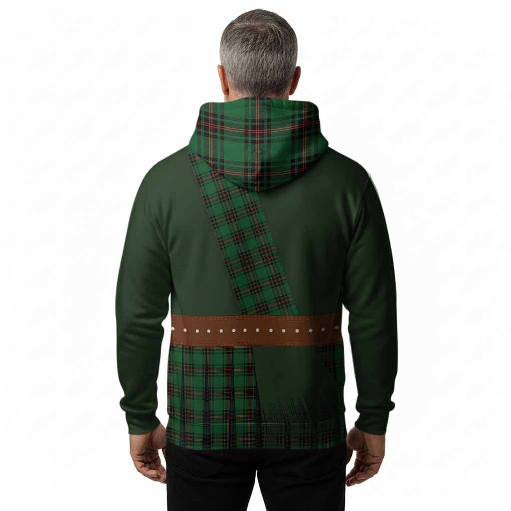Primrose Tartan Crest Hoodie Kilt Costume Style
