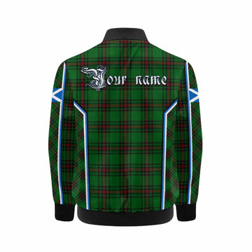 Primrose Tartan Crest Kid Bomber Jacket Scotland Coat of Arm Flag Style