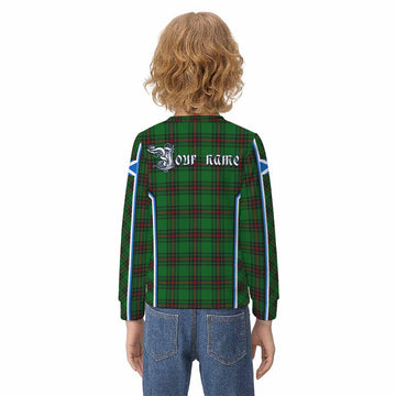 Primrose Tartan Crest Kid Knitted Sweatshirt Scotland Coat of Arm Flag Style