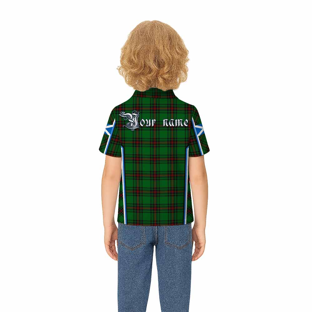 Primrose Tartan Crest Kid Polo Shirt Scotland Coat of Arm Flag Style - Tartan Vibes Clothing