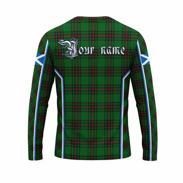 Primrose Tartan Crest Long Sleeve T-Shirt Scotland Coat of Arm Flag Style - Tartan Vibes Clothing