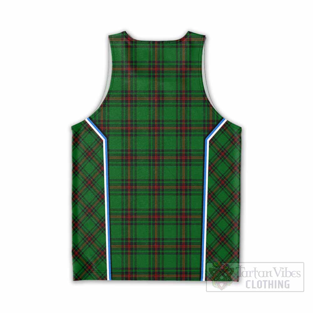 Primrose Tartan Crest Men Tank Top Scotland Coat of Arm Flag Style - Tartan Vibes Clothing