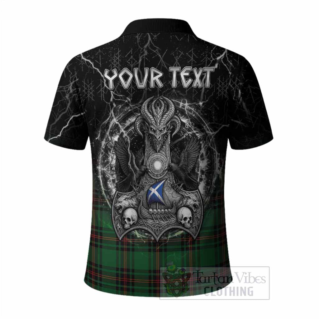 Primrose Tartan Crest Polo Shirt Celtic Odin's Raven Legacy