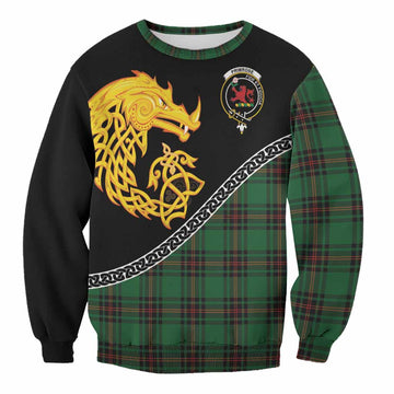 Primrose Tartan Crest Sweatshirt Legendary Dragon Knot Half Style