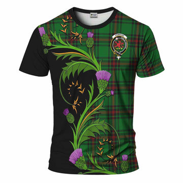 Primrose Tartan Crest T-Shirt Scottish Thistle Pride Heritage Art